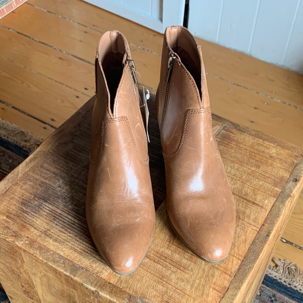 Frye Brown Leather Ankle Boots